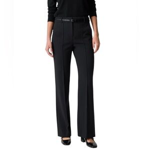 J. Crew Refined Pintuck Viscose Blend Pants NWT 0P Classic Black